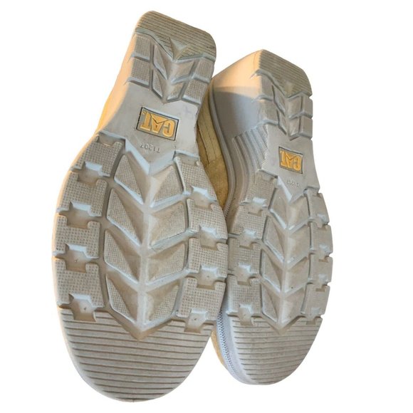 Cat Women's Honey Reset Harper Faux Fur Wedge Boots Shoelace Tie 9 W - Picture 5 of 5